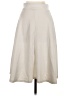 Doublju Solid Ivory Casual Skirt Size S - photo 2