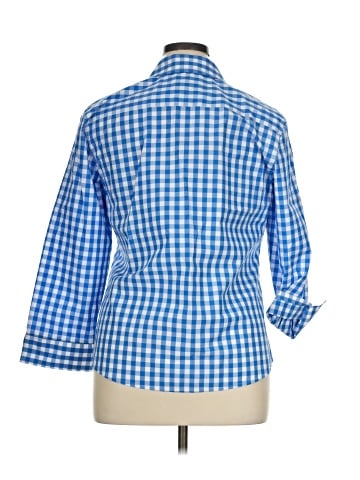 Foxcroft 3/4 Sleeve Button-Down Shirt (view 2)