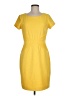 Ellen Tracy Solid Yellow Casual Dress Size 8 - photo 1