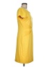Ellen Tracy Solid Yellow Casual Dress Size 8 - photo 4