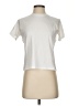 Mott & Bow 100% Cotton Solid Ivory Short Sleeve Turtleneck Size XS - photo 1