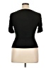 On Twelfth 100% Polyester Black Short Sleeve Top Size XL - photo 2