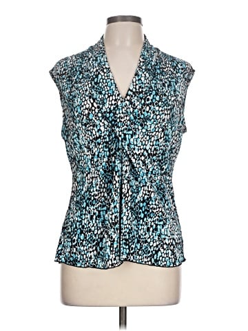 Brittany Black Sleeveless Blouse (view 1)