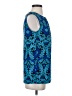 Roz & Ali 100% Polyester Blue Sleeveless Blouse Size S - photo 4