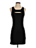 Flounce Solid Black Casual Dress Size XS - photo 1