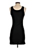Flounce Solid Black Casual Dress Size XS - photo 2