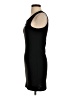 Flounce Solid Black Casual Dress Size XS - photo 5