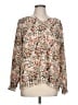Jessica Simpson Brown Long Sleeve Blouse Size L - photo 1