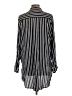 Susan Graver Stripes Black Long Sleeve Blouse Size 12 - photo 2