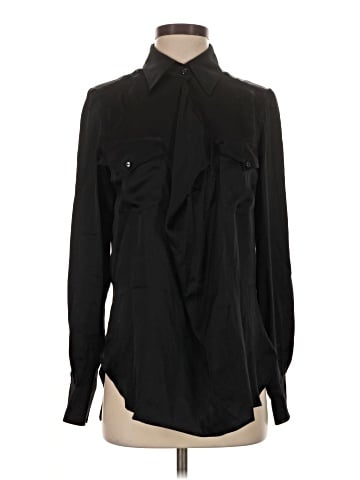 Max Mara Long Sleeve Silk Top (view 1)