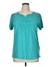 Riders by Lee Teal Short Sleeve Henley Size XL - photo 1
