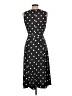 Anne Klein Polka Dots Black Casual Dress Size 10 - photo 2