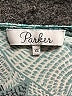 Parker 100% Silk Tropical Teal Cocktail Dress Size XS - photo 7