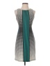 Max Studio Houndstooth Teal Casual Dress Size XS - photo 1