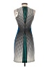 Max Studio Houndstooth Teal Casual Dress Size XS - photo 2