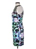 Milly Graphic Teal Cocktail Dress Size 0 - photo 5