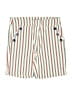 Kate Park Stripes Ivory Shorts Size L - photo 1