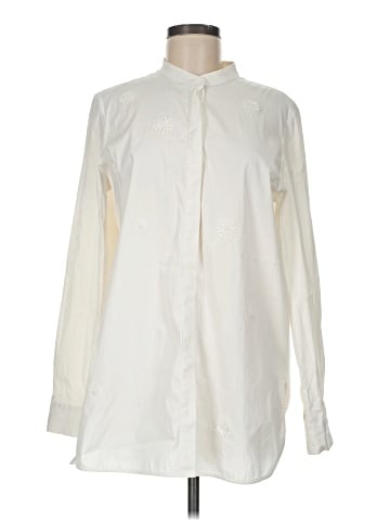 Lafayette 148 New York Long Sleeve Button-Down Shirt (view 1)