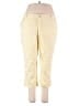 Croft & Barrow Solid Yellow Khakis Size 18 - photo 1