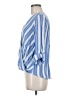 Kut from the Kloth 100% Rayon Blue 3/4 Sleeve Blouse Size M - photo 5