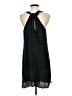 Trouve 100% Polyester Solid Black Casual Dress Size M - photo 2