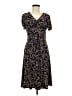 Chaps Floral Black Casual Dress Size M - photo 1