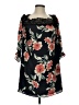 Eight Sixty 100% Polyester Floral Black Casual Dress Size S - photo 1
