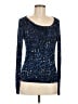 FUZZI Blue Long Sleeve Top Size M - photo 1