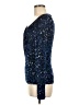 FUZZI Blue Long Sleeve Top Size M - photo 5