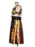 Ellen Tracy 100% Polyester Graphic Brown Cocktail Dress Size 10 - photo 5