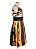 Ellen Tracy 100% Polyester Graphic Brown Cocktail Dress Size 10 - photo 4