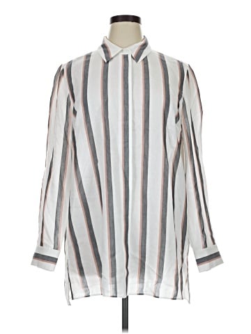 Lafayette 148 New York Long Sleeve Button-Down Shirt (view 1)