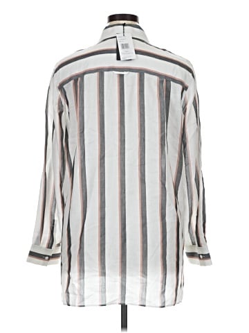 Lafayette 148 New York Long Sleeve Button-Down Shirt (view 2)