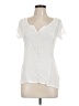 Naf Naf White Short Sleeve Blouse Size L - photo 1