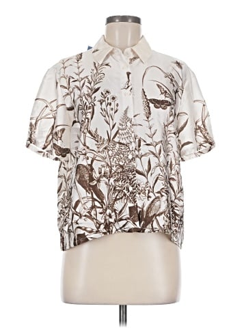 Elie Tahari Short Sleeve Blouse (view 1)