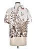 Elie Tahari 100% Polyester Print Ivory Short Sleeve Blouse Size M - photo 2