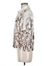Elie Tahari 100% Polyester Print Ivory Short Sleeve Blouse Size M - photo 5
