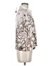 Elie Tahari 100% Polyester Print Ivory Short Sleeve Blouse Size M - photo 4