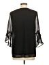 Calvin Klein 100% Polyester Black 3/4 Sleeve Blouse Size S - photo 2