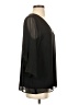 Calvin Klein 100% Polyester Black 3/4 Sleeve Blouse Size S - photo 4