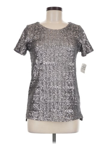 Velvet Short Sleeve Top (view 1)