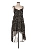 Decree 100% Polyester Animal Print Black Casual Dress Size M - photo 1