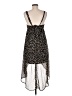 Decree 100% Polyester Animal Print Black Casual Dress Size M - photo 2