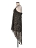 Decree 100% Polyester Animal Print Black Casual Dress Size M - photo 5