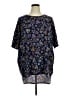 Lularoe Paisley Blue Purple 3/4 Sleeve T-Shirt Size XL - photo 1