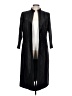 ASHRO 100% Polyester Black Trenchcoat Size 10 - photo 1