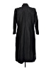 ASHRO 100% Polyester Black Trenchcoat Size 10 - photo 2