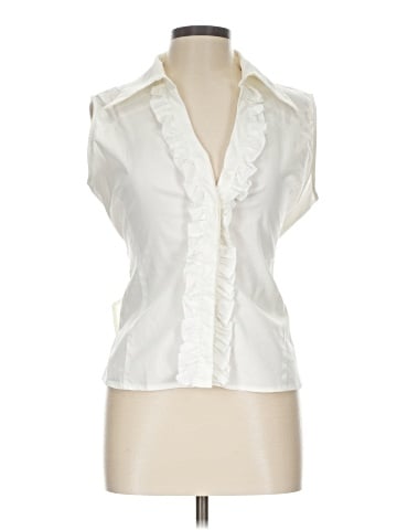 Petite Sophisticate Sleeveless Button-Down Shirt (view 1)