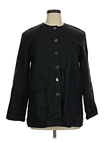 Liz Claiborne Collection 3/4 Sleeve Button-Down Shirt (view 1)