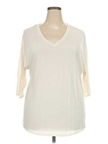 Lane Bryant Outlet 3/4 Sleeve T-Shirt (view 1)